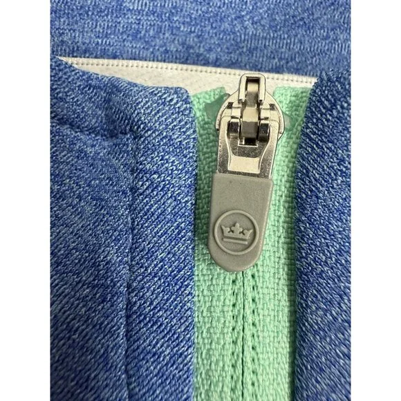 Peter Millar Bluejack National Golf Club 1/4 Zip Perth Sweater Mens Sz 2XL Blue